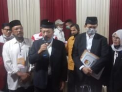 Jon Enardi, SH, MH, Dt. Gadang Bandaro Kayo – Ir. Syafruddin, MM Dt. Paduko Rajo Resmi Mendaftar Ke KPU Tanah Datar