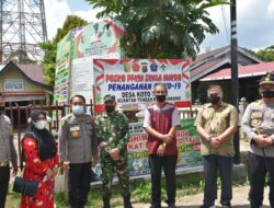 POLDA RIAU Kunjungi Polres Kuansing Dalam Kegiatan Penanganan Penyebaran Covid -19