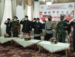 Bupati dan Wakil Bupati Tanah Datar Mengikuti Upacara peringatan Hari Lahir Pancasila Secara Virtual