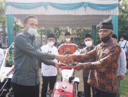 Atas Nama Petani dan Keltan Mengucapkan Terima Kasih Atas Bantuan Alsintan