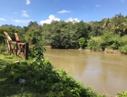 Bupati Tanah Datar Meninjau Bekas Jembatan Tapian Kelambu Nagari Taluk
