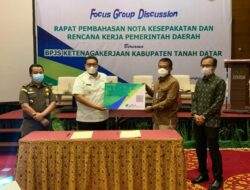 Pemkab dan BPJS Ketenagakerjaan Jalin Kerjasama Untuk Peningkatkan Jaminan Perlindungan Sosial