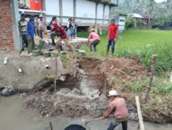 Bhakti TNI di Sawah Kareh Rambatan Bersama Masyarakat dan Pemuda