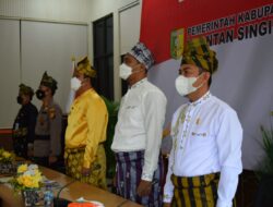 Bupati Kuasing Mengikuti Upacara HUT ke-64 Provinsi Riau bersama Gubernur Secara Virtual