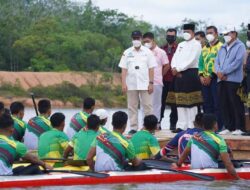 Gubernur Riau Didampingi Bupati Kuansing Meninjau Pemusatan Latihan Atlet Dayung Riau Untuk PON XX Papua