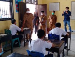 Saat Tinjau Sekolah, Bupati Ingatkan Prokes Ketat dan Waspada Sebaran Covid 19