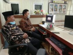 Kasubbag TU Kakemenag Tanah Datar Mengikuti Sosialisasi Budaya Pelayanan Prima Kemenag RI Melalui Zoom Meeting