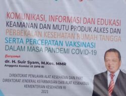 Anggota Komisi IX DPR RI Fraksi Gerindra Sosialisasi GERMAS Tentang “Penggunaan Alkes
