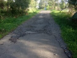 Jalan Kabupaten Simpang Gudang Rao-Rao – Koto Baru – Salimpaung  Penunjang Objek Wisata Kini Telah Rusak