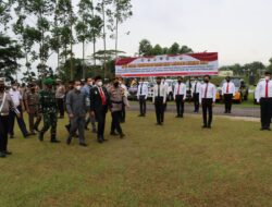 Menghadapi Operasi Lilin Lancang Kuning 2021, Polres Kuansing Gelar Apel Pasukan