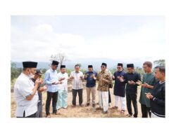 Tinjau Pembangunan Ponpes Manahijusadat Salimpaung Setelah Peletakan Batu Pertama