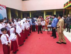 Kapolres Kuansing mengikuti Kegiatan Launching Penyuntikan Vaksinasi Covid -19 Anak Usia 6-11 Tahun dan Vaksinasi Booster (Dosis III)