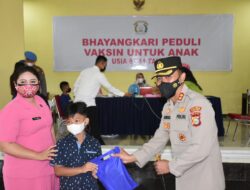 Bhayangkari Cabang Kuansing Adakan Vaksinasi Untuk Putra – Putri 6 Sampai 12 Tahun Keatas