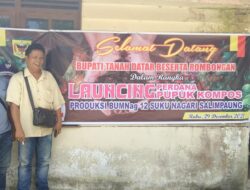 Pengurus DPD FWPro.I Tanah Datar Kunjungi Lounching Pemasaran Pertama Pupuk Kompos Produksi BUM Nag 12 Suku Salimpaung