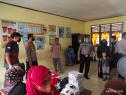 Kapolres Kuansing Tinjau Langsung ke Lapangan Pelaksanaan Vaksinasi Anak Umur 6 Sampai 11 Tahun