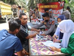 Polres Kuansing Gencarkan Vaksinasi Presisi Kepada Tahanan Polres dan Masyarakat Jake