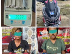 Tim Opsnal Polsekta Singingi Hilir Amankan 2 Orang Remaja Pelaku Tindak Pidana Narkotika Jenis Daun Ganja Kering