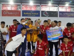 Wabup Tanah Datar Menutup Liga Futsal Nusantara 2022 Tingkat Provinsi Sumbar