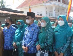 PENILAIAN LOMBA GERAK PKK TINGKAT PROVINSI SUMATERA BARAT TAHUN 2022, NEVI SAFARUDDIN APRESIASI SEMANGAT TP PKK NAGARI MUNGKA