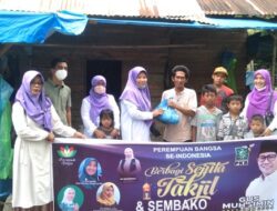 Kader PKB Bagi-bagi Sembako dan Uang untuk Warga Dua’fa di Kabupaten Limapuluh Kota