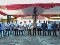 Hari May Day 2022 KSPSI NIBA HGN Kuansing Bersama Kapolres Berbagi 100 Paket Sembako