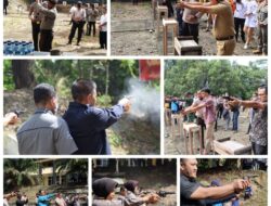 Hari Bhayangkara ke 76, Polres Kuansing Adakan Lomba Menembak