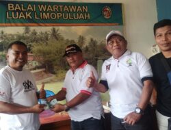 Mustafa, Anggota DPRD Payakumbuh Donatur Pertama Sumbang Dana Penggalangan Balai Wartawan