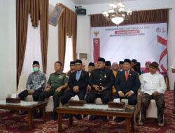 Wakil Bupati Tanah Datar Mengikuti Upacara Hari Lahir Pancasila 2022 Secara Virtual di Gedung Indo Jolito