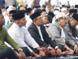 Bupati Tanah Datar Hadiri Pelaksanaan Shalat Idul Adha Hari Sabtu di Lapangan Gumarang Batusangkar