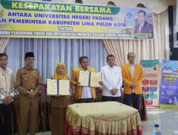 REKTOR UNP DAN BUPATI SAFARUDDINTEKEN MoU TINGKATKAN KAPASITAS SDM