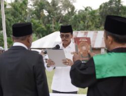 HADIRI SERTIJAB WN MAEK DAN LANTIK PJ. WN KOTO TINGGI MAEK, INI PESAN BUPATI SAFARUDDIN