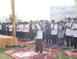 SHALAT IDUL ADHA 1443 H DI KANTOR BUPATI,MAKNAI PENGORBANAN NABI IBRAHIM, AS DAN BANYAK BERSYUKUR