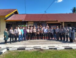Dodi Hardianto Sitorus dan Jan Fredy Butarbutar Ucapkan Selamat Kepada Polsek Singingi Baru