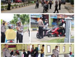 Menekan Penyebaran Virus Corona 19 Polres Kuansing Melakukan Razia Kepada Masyarakat Belum Vaksin