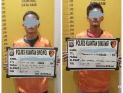 Satreskrim Polres Kuansing Tangkap dua Orang Pelaku Penyalahgunaan BBM Bersubsidi