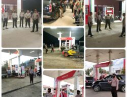 Pasca Kenaikan Harga BBM, Jajaran Polres Kuansing Lakukan Patroli dan Pengamanan Di SPBU