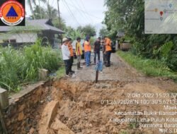 515 KK TERDAMPAK BANJIR DAN LONGSOR DI LIMAPULUH KOTA, MASYARAKAT DIHIMBAU WASPADA