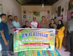 Melalui Jumat Barokah, Polsek Kuantan Mudik Terus Bantu Warga Yang Membutuhkan
