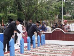 DANDIM 0306/50 KOTA IRUP, UPACARA PERINGATAN ke-77 HARI PAHLAWAN NASIONAL KHIDMAT