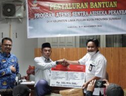 BERSAMA BALAI SENTRA ABISEKA, PEMKAB LIMAPULUH KOTA SALURKAN 55 PAKET BANTUAN ATENSI