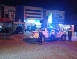 Berikan Pelayanan Kepada Masyarakat, Satlantas Polres Kuansing Lakukan Patroli Blue Light