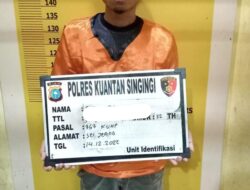 Sat Reskrim Polres Kuansing Tangkap Pelaku Pencurian Dengan Pemberatan Di Sungai Jering Kuansing