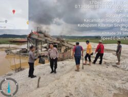 Mendapat Pemberitaan Media Tentang Peti, Kapolsek Singingi Hilir Bergerak Cepat Dan Musnahkan 1 Rakit Peti
