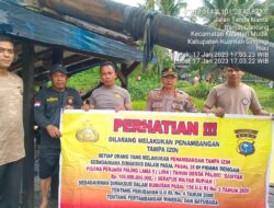 Polsek Kuantan Mudik Bersama Sat Reskrim Polres Kuansing Sisir Aliran Sungai Batang Kuantan Menggunakan Speedboat Berantas PETI