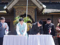 Provinsi Sumatera Barat dan Provinsi Jeollabuk-Do Korea Selatan Penandatanganan LoI di Istano Basa Pagaruyung