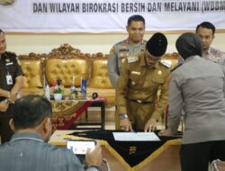 Menuju WBK dan WBBM, Bupati Safaruddin Hadiri Deklarasi Pencanangan Pembangunan Zona Integritas Polres 50 Kota