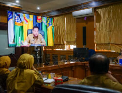 Rakor Pengendalian Inflasi Daerah Tahun 2023 Secara Virtual Bersama Mendagri Diikuti Wabup Tanah Datar