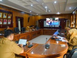 Secara Virtual Wakil Bupati Tanah Datar Mengikuti Rakor