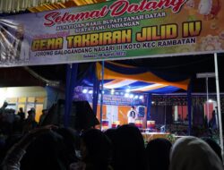 Festival Gema Takbiran Jilid IV Masjid Akbar Jorong Galogandang III Koto Dihadiri Bupati
