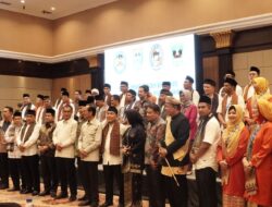 BUPATI SAFARUDDIN KOMPAK BERSAMA PJ.WAKO RIDA ANANDA HADIRI PELANTIKAN BAKOR PALIKO PERIODE 2022-2027